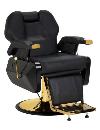 barberio kėdė juoda su auksu Gani
