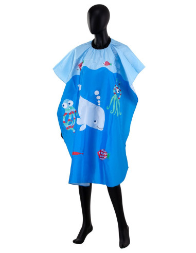 vaikiškas kirpyklinis apsiaustas Dolphin