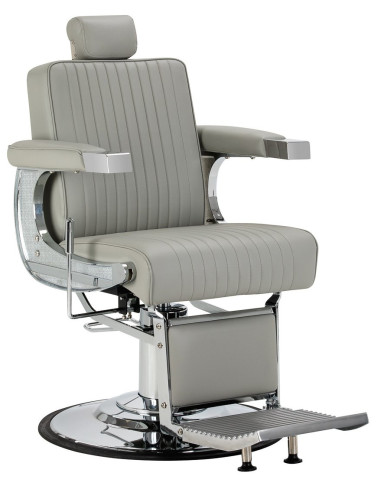 barberio kėdė pilka, chromuotas rėmas...