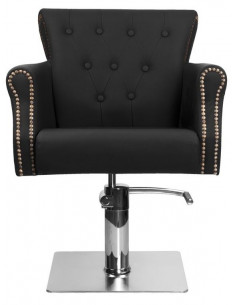 kirpyklos kėdė juoda Spain 2