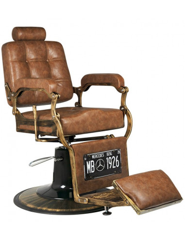barberio kėdė su sendintu stovu, ruda...