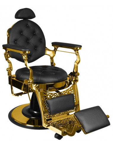 barberio kėdė su auksiniu stovu,...