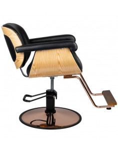 kirpyklos kėdė juoda Limbiate 2