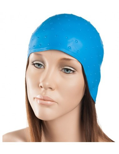 plaukų dažymo kepurė guminė mėlyna