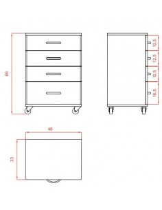 kosmetinis vežimėlis Handy 2