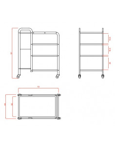 kosmetinis vežimėlis su... 2