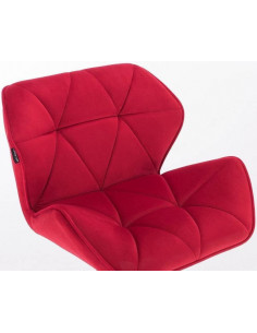 fotelis, raudonas veliūras,... 2