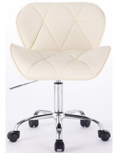 fotelis, kreminė eko oda,... 2