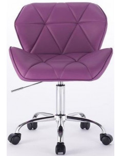 fotelis, violetinė eko oda,... 2