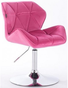 fotelis, rožinis veliūras,...