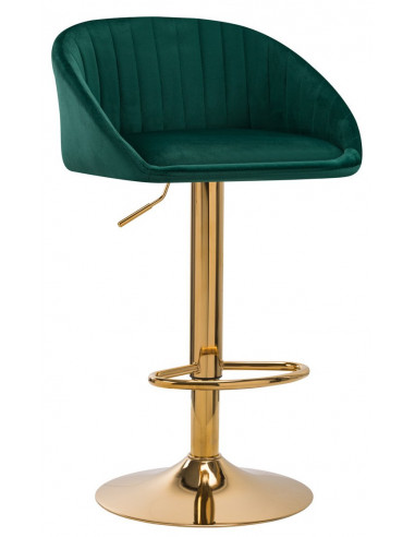 baro kėdė aksominė žalia, auksinis...