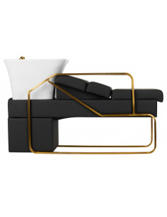 kirpyklos fotelis juodas su... 2