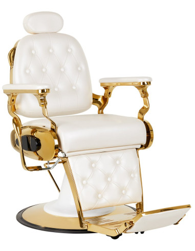 barberio kėdė balta su aukso spalvos...