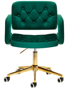 aksominė kėdė su ratukais... 2