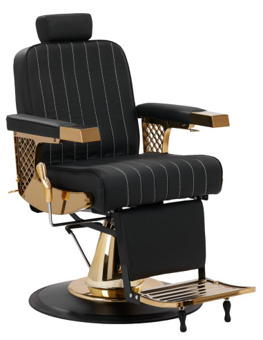 barberio kėdė juoda su aukso spalvos...