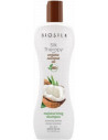 drėkinamasis šampūnas su organišku kokosų aliejumi ir šilku Biosilk Moisturizing 355ml