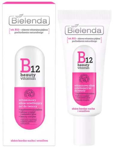 drėkinamasis veido gelis Bielenda B12...
