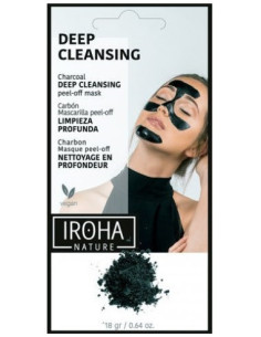 nulupama veido kaukė su anglimi giliai valanti Iroha Peel-Off Charcoal 23ml