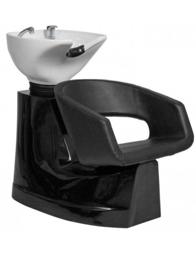 kirpyklos plautuvė su balta kriaukle...