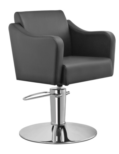 kirpyklos kėdė juoda Petal Chrome