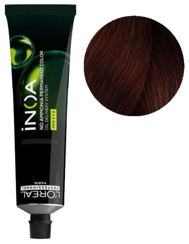 plaukų dažai Loreal iNOA 4.56 High...