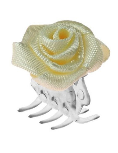 didelis plaukų segtukas su kremine...