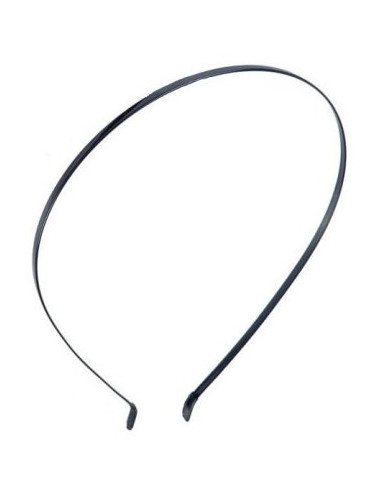 plaukų lankelis tiesus, juodas 12vnt